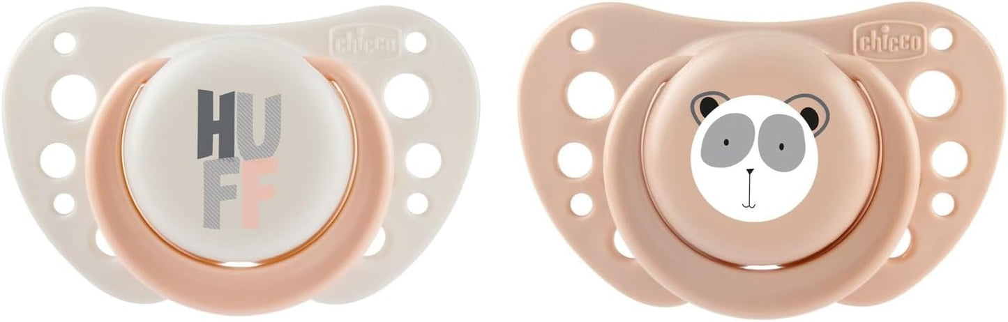 CHICCO SUCCHIETTO AIR 2-6M 2PZ SILICONE ROSA