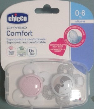 CHICCO SUCCHIETTO COMFORT GIRL SILICONE 0-6M 2PZ