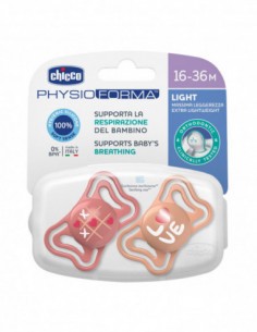 CHICCO SUCCHIETTO PHYSIO LIGHT SOLID COL.16-36M 2PZ