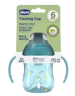 CHICCO TAZZA TRAINING AZZURRA 6M+