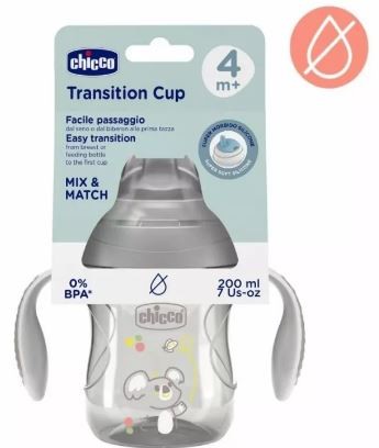 CHICCO TAZZA TRANSITION GRIGIA 4M+