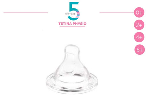 CHICCO TETTARELLA PERFECT 5 FL.LENTO 0M+ SILICONE 2PZ
