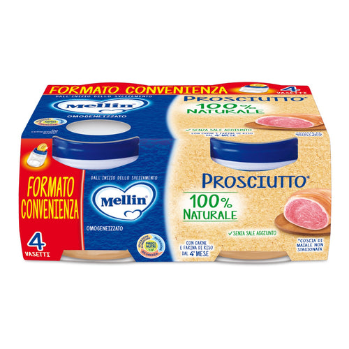 MELLIN PROSCIUTTO 4PZ 80GR OMOGENEIZZATO