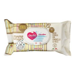 DEALO SALVIETTE IMBEVUTE BABY 72PZ CAMOMILLA-MIELE C/PLACCH