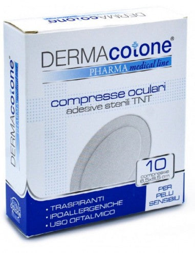 DERMACOTONE COMPRESSE OCULARI 10PZ 6.5x9.5CM ADESIVE TNT