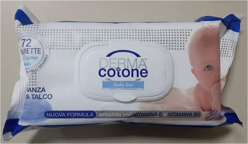 DERMACOTONE SALVIETTINE CREMA DI TALCO 72PZ C/PLACCHETTA