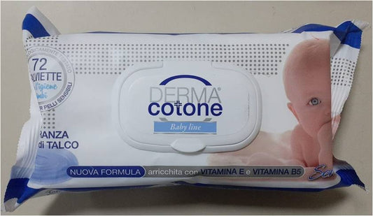 DERMACOTONE SALVIETTINE CREMA DI TALCO 72PZ C/PLACCHETTA