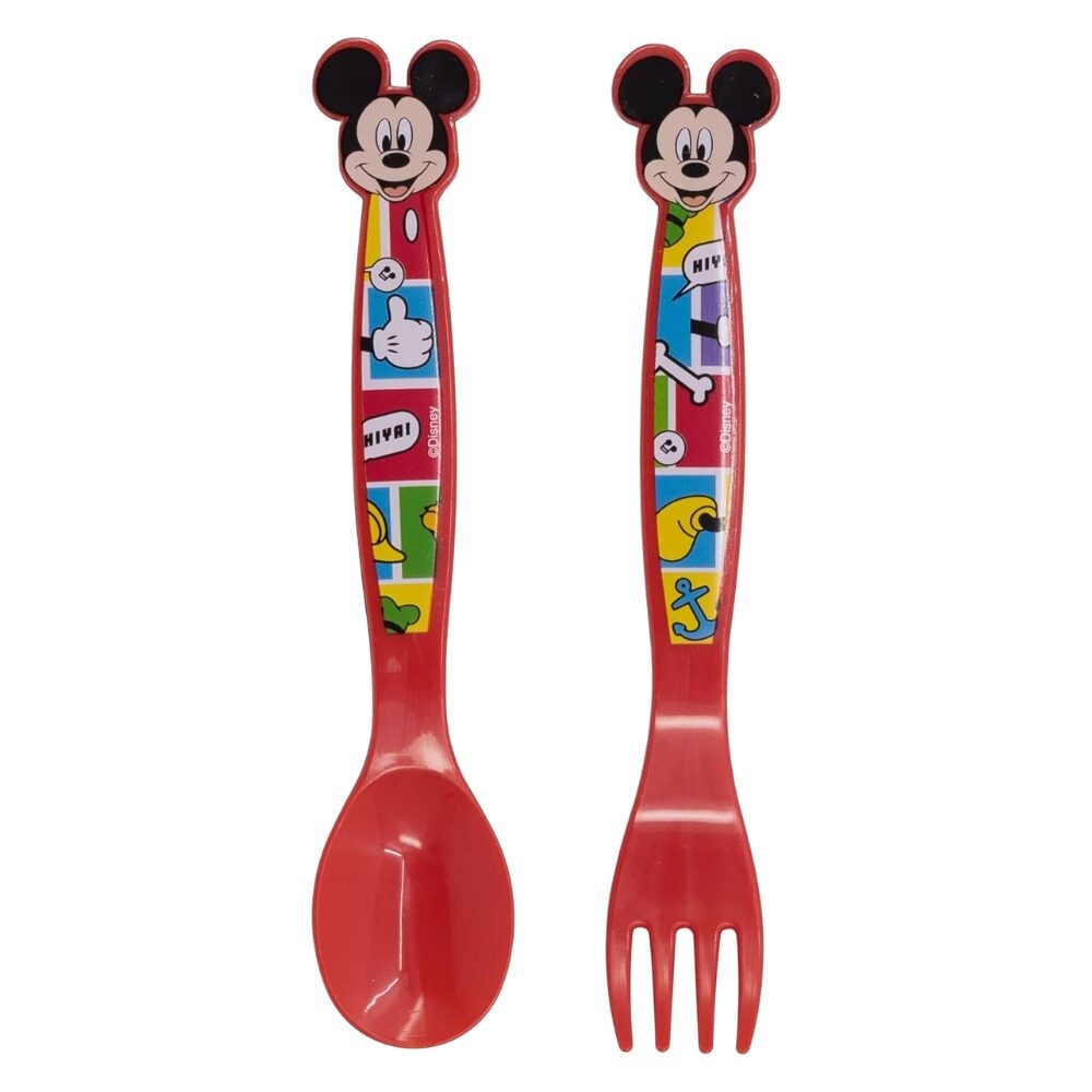 DISNEY BABY SET 2 POSATE IN PLASTICA MICKEY MOUSE ART.74316
