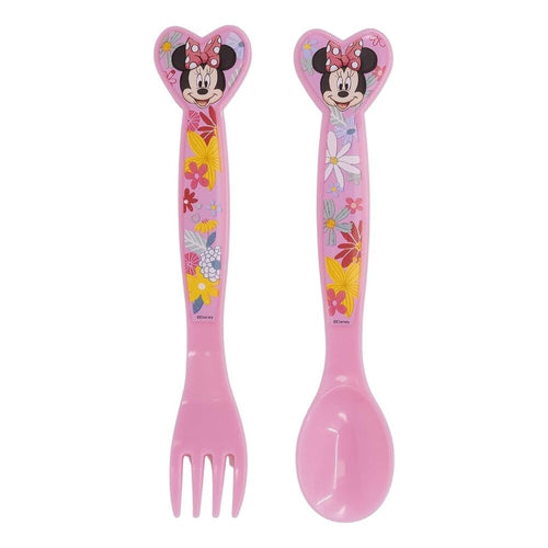 DISNEY BABY SET 2 POSATE IN PLASTICA MINNIE ART.74416