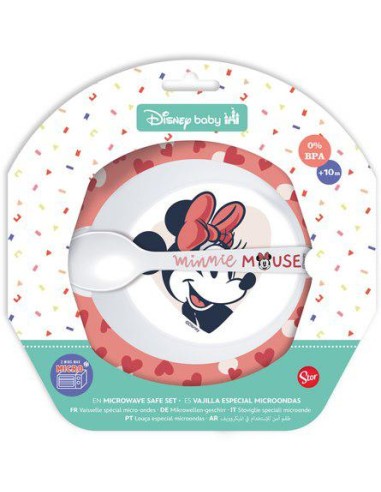 DISNEY BABY SET PIATTO E CUCCHIAIO MINNIE ART.10778