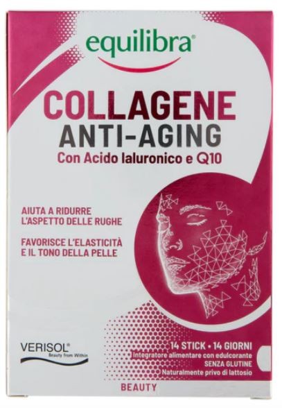 EQUILIBRA COLLAGENE ANTI-AGING C/IALURONICO INTEGRATORE 14S