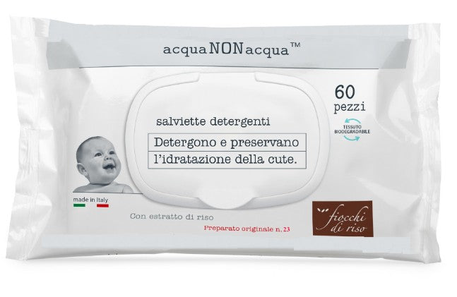 FIOCCHI DI RISO SALVIETTE S/PROFUMO 60PZ TALCO NON TALCO