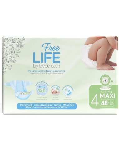 FREELIFE TG.4 MAXI 7-18KG 48PZ BY BEBE' CASH 500274400