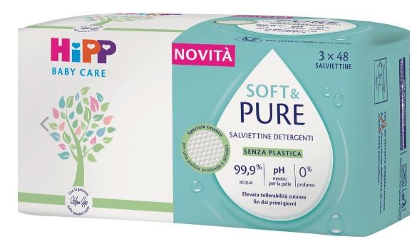 HIPP BABY SALVIETTINE SOFT&PURE 3x48PZ