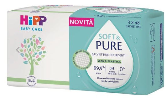 HIPP BABY SALVIETTINE SOFT&PURE 3x48PZ