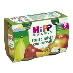 HIPP MERENDA FRUTTA MISTA CEREALI 2x125GR