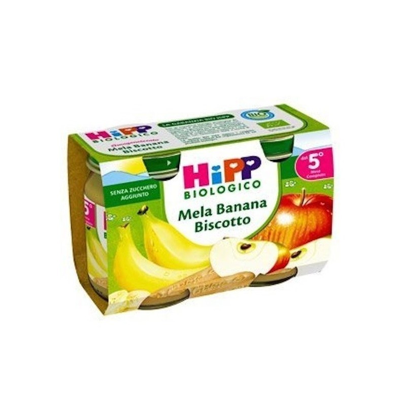 HIPP MERENDA MELA BANANA BISCOTTO 2x125GR