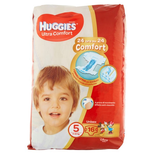 HUGGIES ULTRA COMFORT 5 TG.11-25KG PZ.16 UNISEX