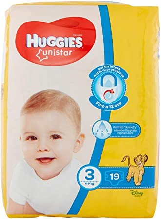 HUGGIES UNISTAR TG.3 PANN 4-9KG 18PZ