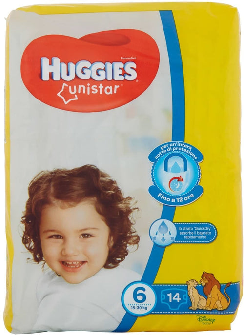HUGGIES UNISTAR TG.6 PANN 15-30KG 12PZ