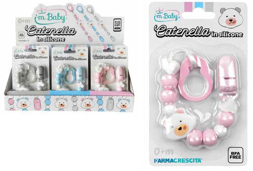 I AM BABY CATENELLA PORTACIUCCIO IN SILICONE ASSORTITA
