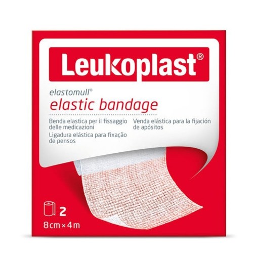 LEUKOPLAST ELASTOMULL ELASTIC BANDAGE BENDA ELASTICA 8x4M 2