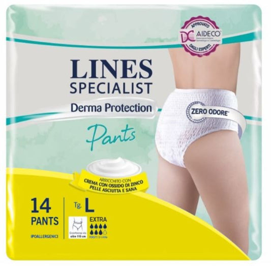 LINES PANTS EXTRA MIS.L 14PZ DERMA PROTECTION