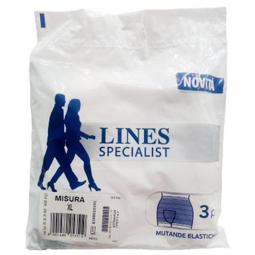 LINES SPECIALIST MUTANDE ELASTICHE MIS.XL 3PZ