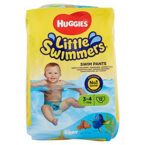 LITTLE SWIMMER 3-4 KG.7-15 PZ.12 HUGGIES