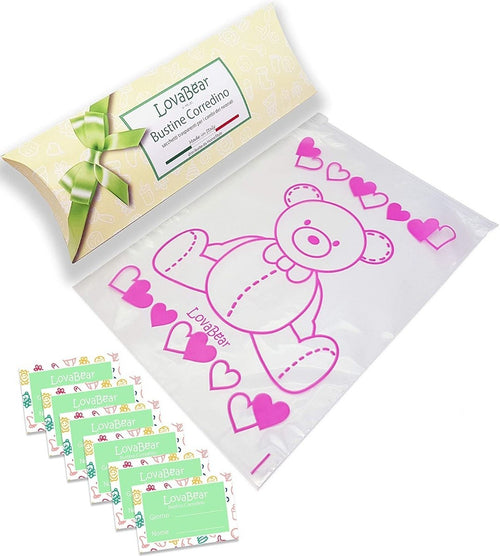 LOVABEAR BUSTINE CORREDINO ORSO ROSA 6PZ