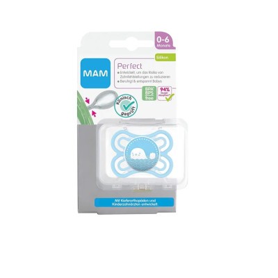 MAM 1 SUCCHIETTO SUPREME 2-6M SILICONE MASCHIO