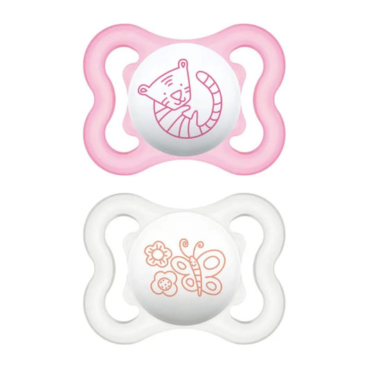 MAM 2 SUCCHIETTI AIR SILICONE 2-6 MESI FEMMINA