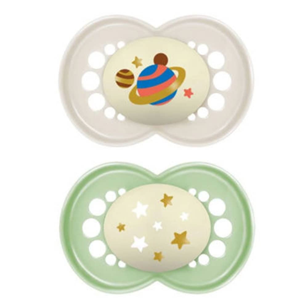 MAM 2 SUCCHIETTI ORIGINAL NIGHT SILICONE 16M+ NEUTRO