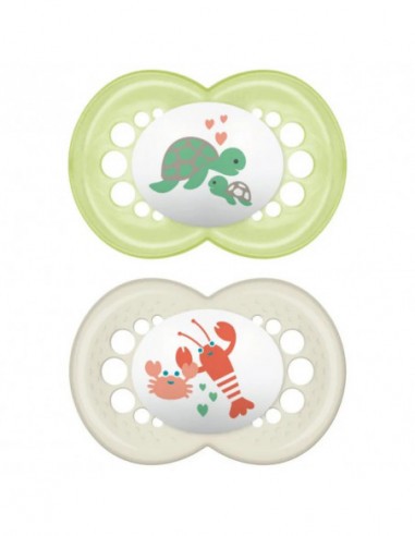 MAM 2 SUCCHIETTI ORIGINAL SILICONE 6M+ NEUTRO