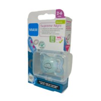 MAM SUCCHIETTO SUPREME NIGHT 2-6MESI SILICONE MASCHIO