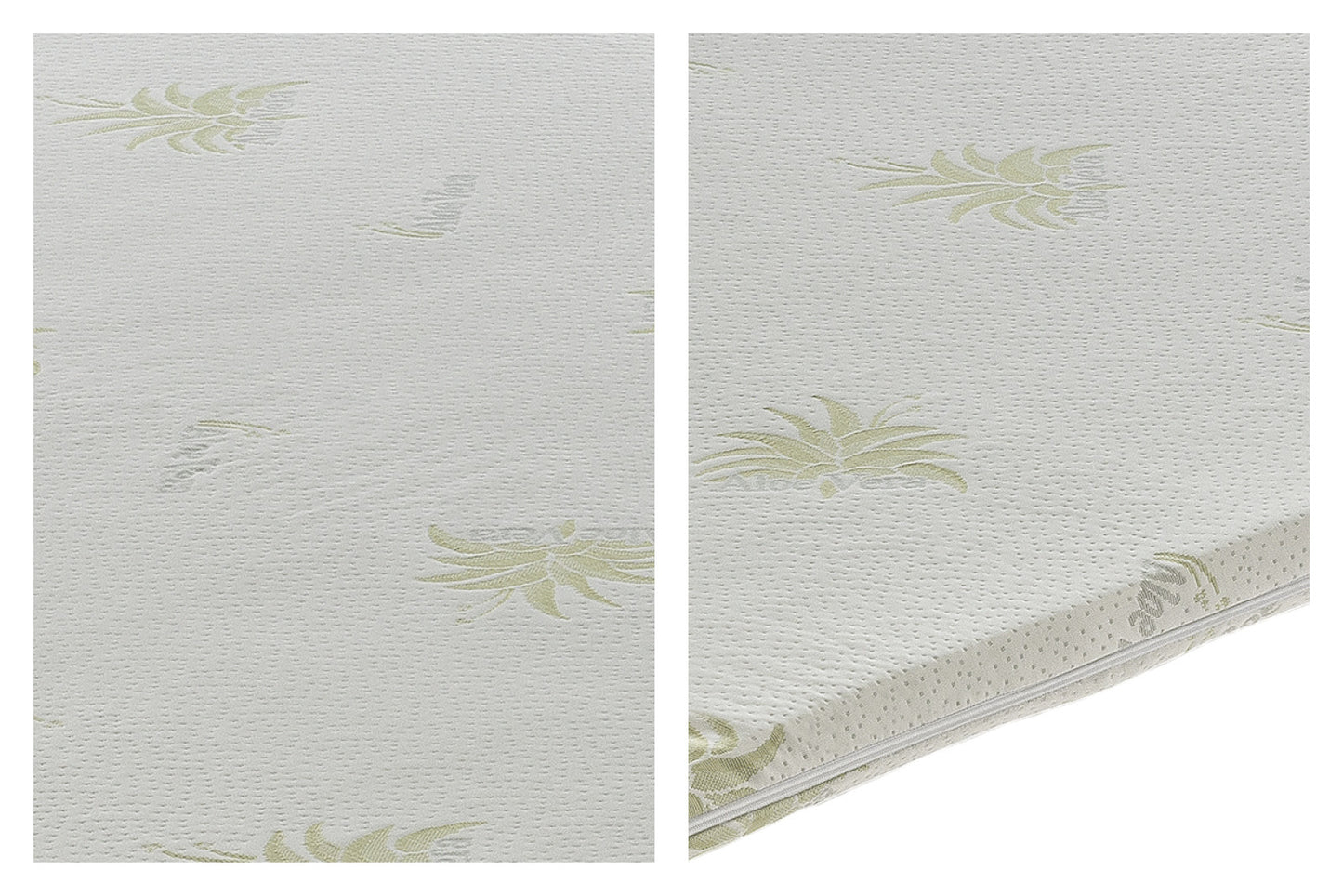 Topper correttore memory foam Alto 10cm rivestimento all’aloe vera