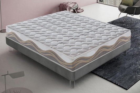 Materasso Mod.P in memory foam e micromolle con tessuto Termosensitive 9 zone