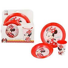 MINNIE ROSSO SET PAPPA 3 PZ    ART.18815