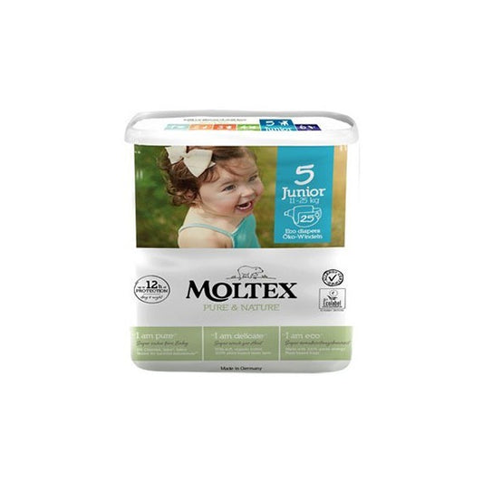 MOLTEX 5 JUNIOR 11-16KG 25PZ PURE & NATURE PANN.ECOLOGICO