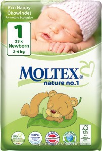 MOLTEX 1 NEWBORN 2-5KG 22PZ PURE & NATURE PANN.ECOLOGICO