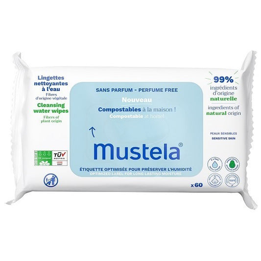 MUSTELA SALVIETTE ALL'ACQUA 60PZ S/PROFUMO