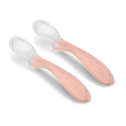 NUVITA SET 2 CUCCHIAINI SILICONE 6M+ ENGLISH ROSE PPPL0207