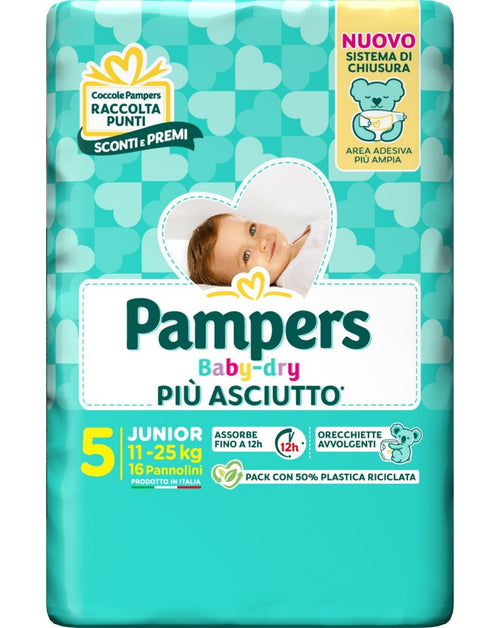 PAMPERS BABY DRY 11-25 JUNIOR TG 5 PZ 16