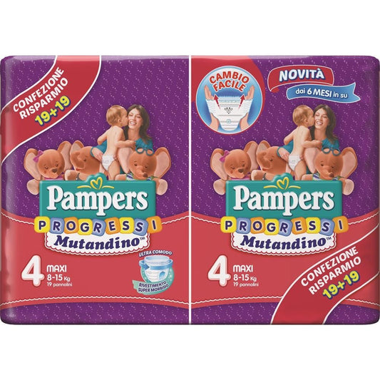 PROGRESSI MUTANDINO DOP.MAXI PZ.38 PAMPERS