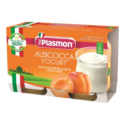 PLASMON MERENDA YOGURT ALBICOCCA 2PZ 120GR