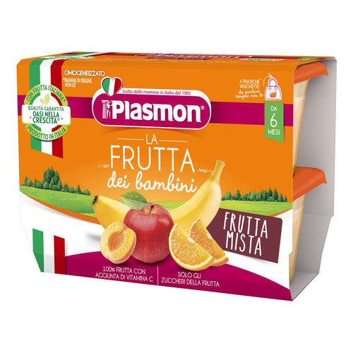 SAPORI DI NATURA FRUTTA MISTA 4PZ 100GR PLASMON