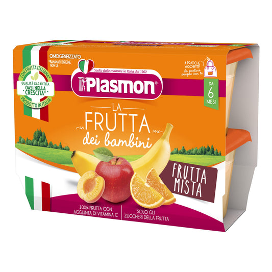 SAPORI DI NATURA FRUTTA MISTA 4PZ 100GR PLASMON