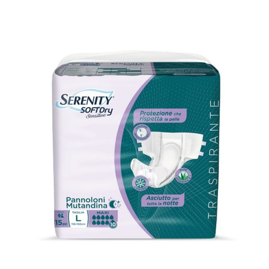 SERENITY PANNOLONE MUTANDINA SENSITIVE MAXI TGL 15PZ