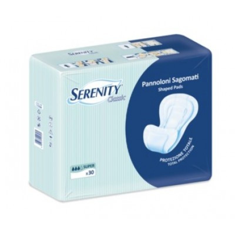 SERENITY PANNOLONE SAGOMATO CLASSIC SUPER 30PZ