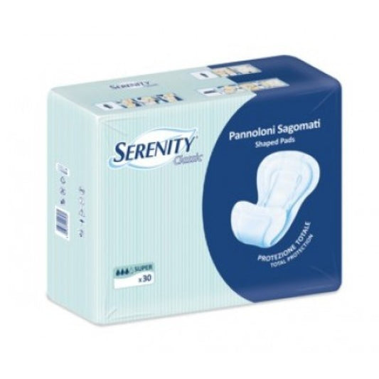 SERENITY PANNOLONE SAGOMATO CLASSIC SUPER 30PZ